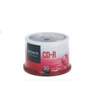 索尼 SONY CD-R 空白 CD刻录光盘 50片桶装